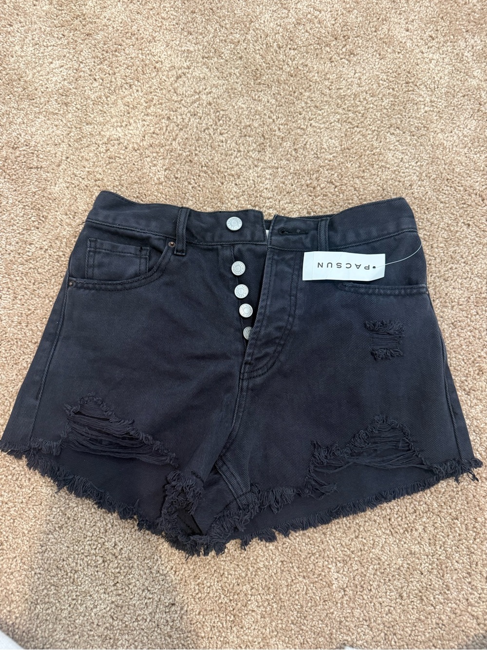 NEW WITH TAGS black pacsun jean shorts